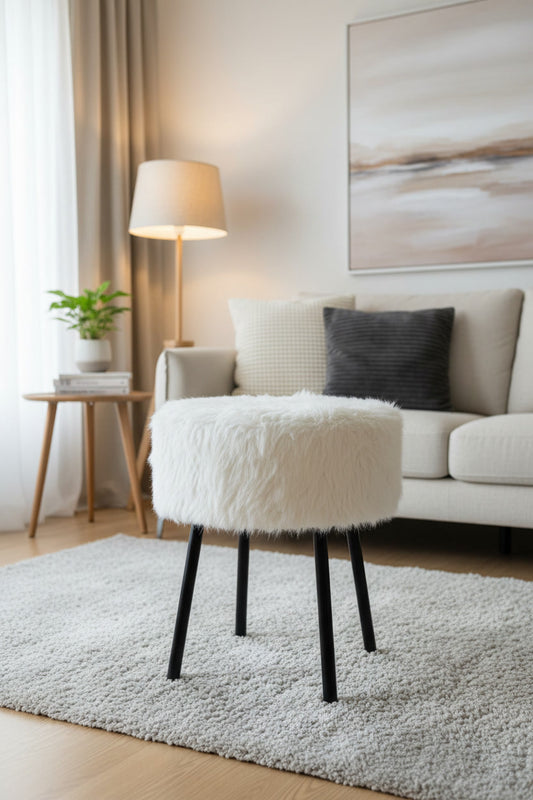 Wooly Accent Stool